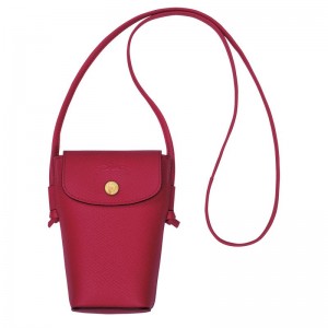 long champ Épure with leather lace 1 Férfi Tok Magenta | HUSG7292