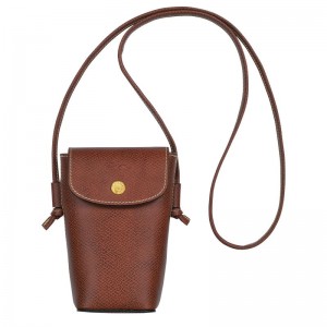 long champ Épure with leather lace Férfi Tok Barna | HUKO7419