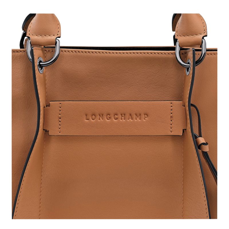 long champ 3D L Leather Női Kézitáska Natural | HUBE9124