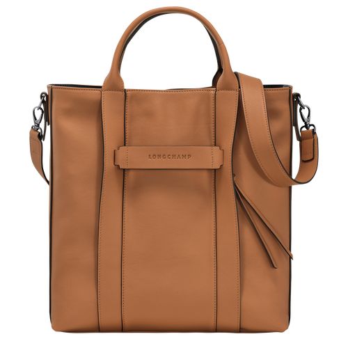 long champ 3D L Tote Leather Férfi Kézitáska Natural | HUKO7454