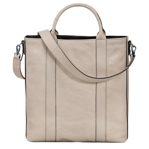 long champ 3D L Tote Leather Férfi Kézitáska Clay | HUHA7452