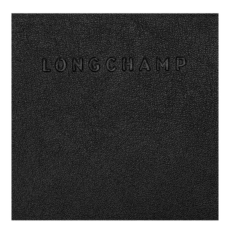 long champ 3D Leather Női Pénztárca Fekete | HURV8584