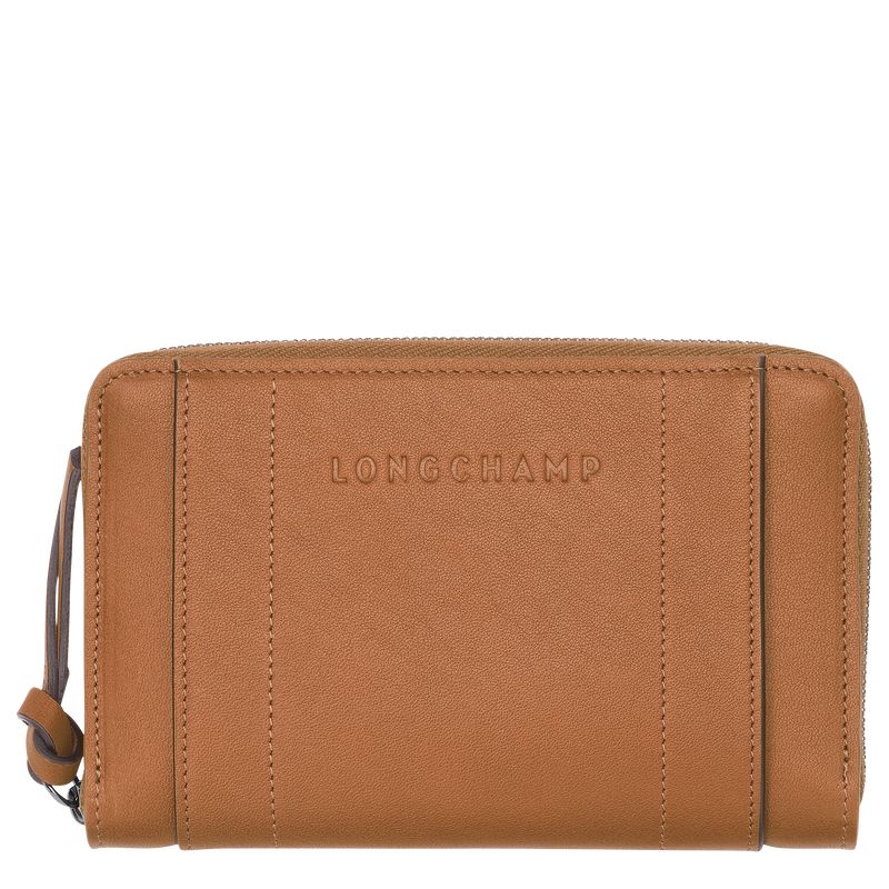 long champ 3D Leather Női Pénztárca Natural | HUTC8585