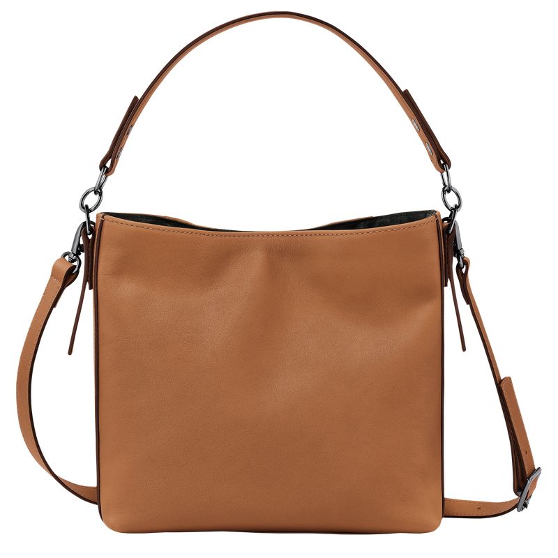 long champ 3D S Leather Női Crossbody Táska Natural | HUMQ8971