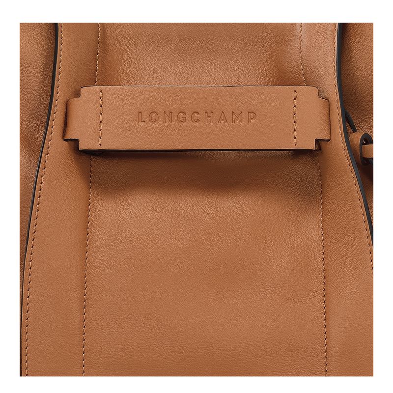 long champ 3D S Leather Női Crossbody Táska Natural | HUMQ8971