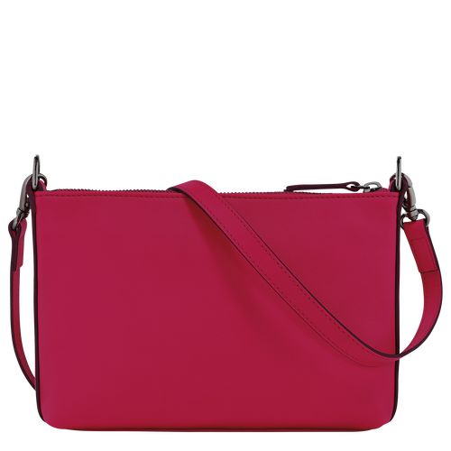 long champ 3D S Leather Női Crossbody Táska Magenta | HUZU8912