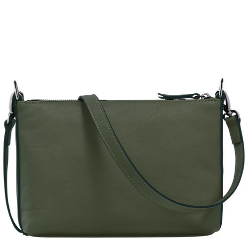 long champ 3D S Leather Női Crossbody Táska Khaki | HULI8911