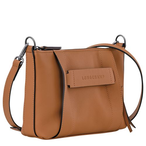 long champ 3D S Leather Női Crossbody Táska Natural | HUJP8909