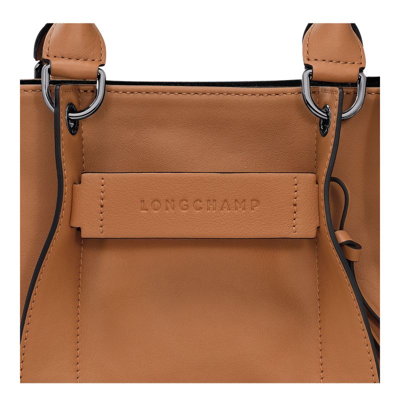 long champ 3D S Leather Női Kézitáska Natural | HULI9119