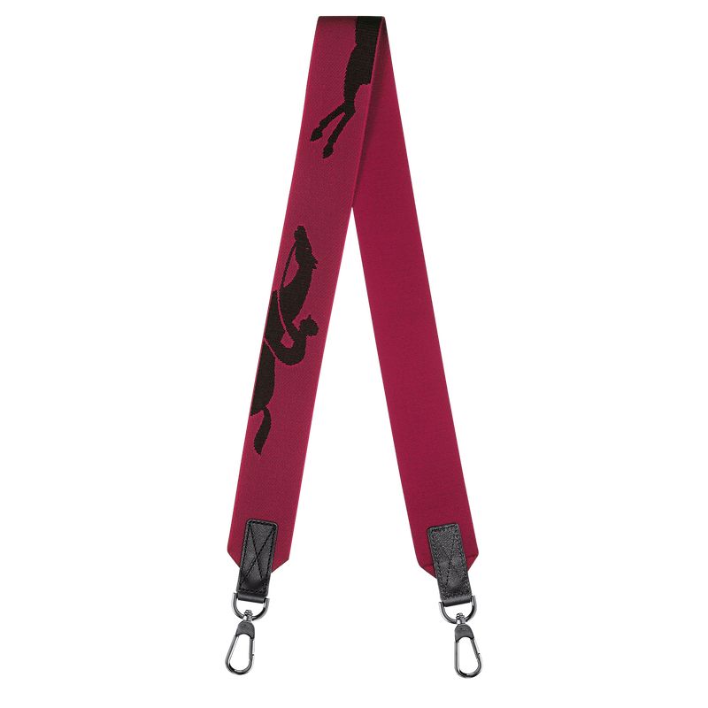 long champ 3D Shoulder strap Canvas Női Kiegészítők Beetroot | HURV8629