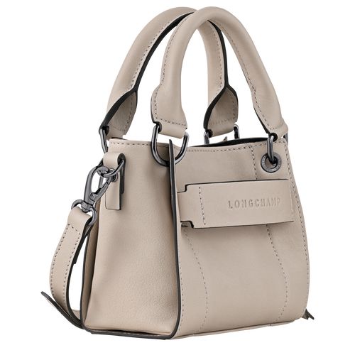 long champ 3D XS Handbag Leather Női Mini Táskák Clay | HUIL9264