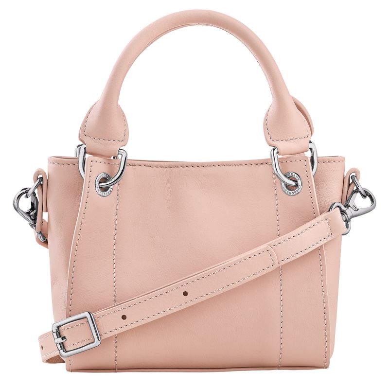 long champ 3D XS Handbag Leather Női Mini Táskák Nude | HUAH9371