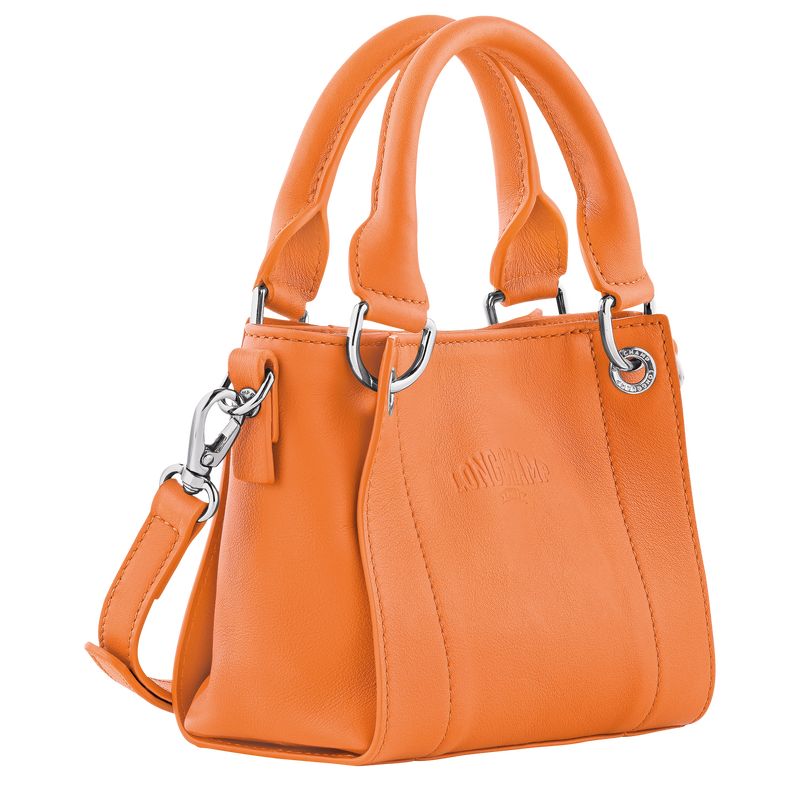 long champ 3D XS Handbag Leather Női Mini Táskák Narancssárga | HUPJ9370