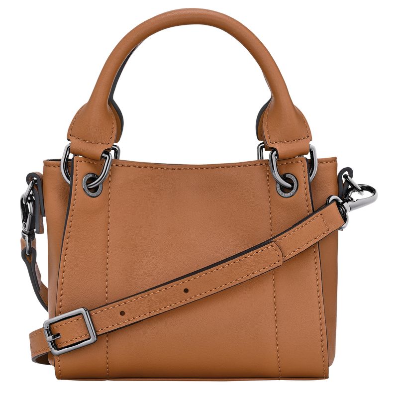 long champ 3D XS Handbag Leather Női Mini Táskák Natural | HUCT9339