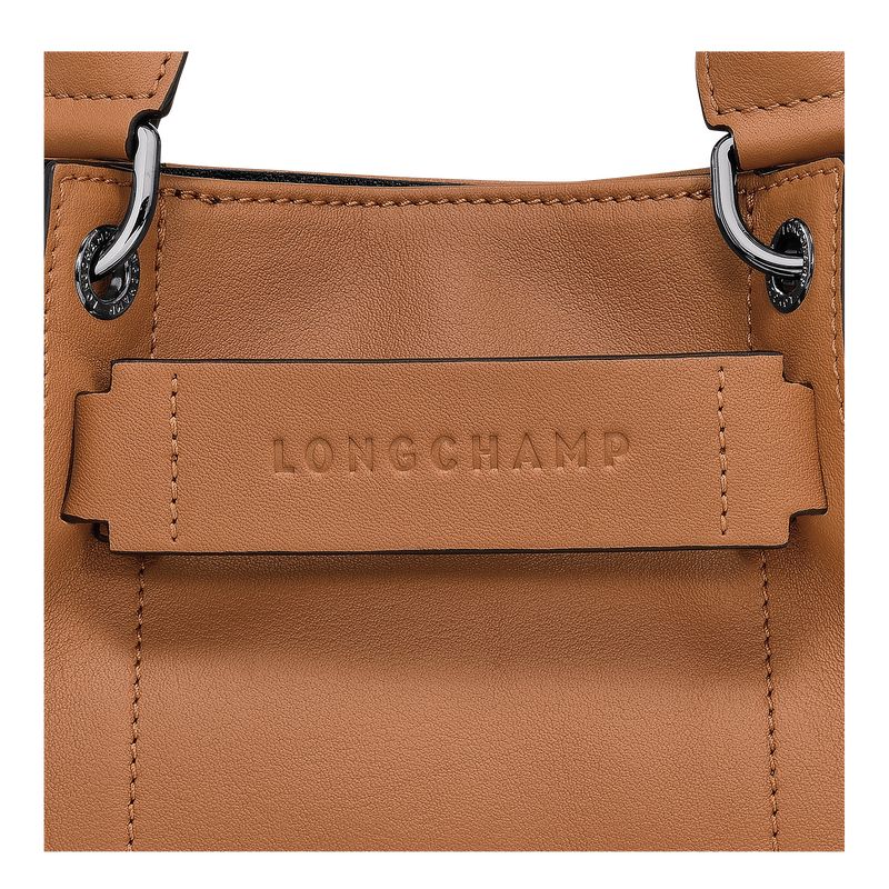 long champ 3D XS Handbag Leather Női Mini Táskák Natural | HUCT9339