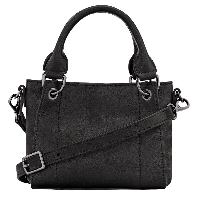 long champ 3D XS Handbag Leather Női Mini Táskák Fekete | HUVR9338