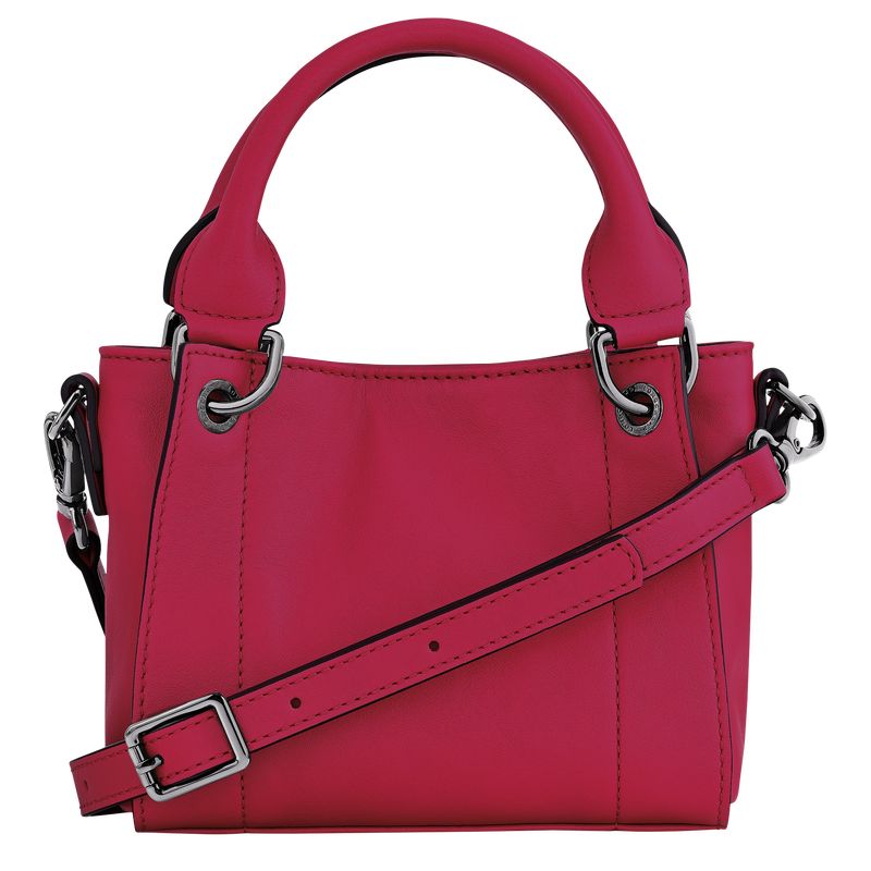 long champ 3D XS Leather Női Kézitáska Magenta | HUBE9129