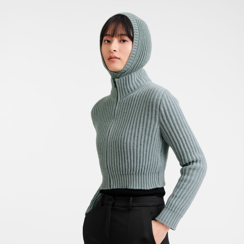 long champ Balaclava Knit Férfi Kalap Celadon | HUKO7003