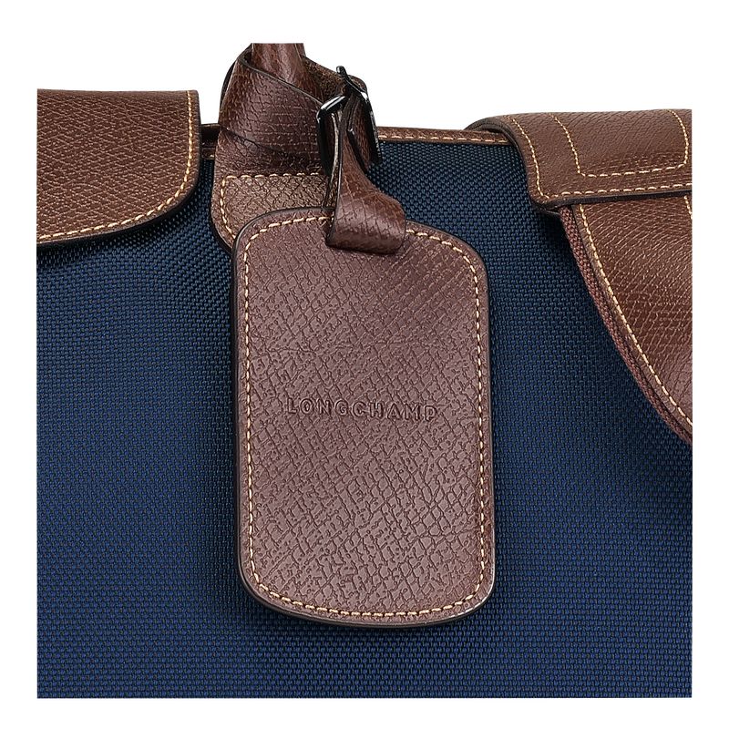 long champ Boxford M Recycled canvas Férfi Utazótáskák Kék | HUPJ7238