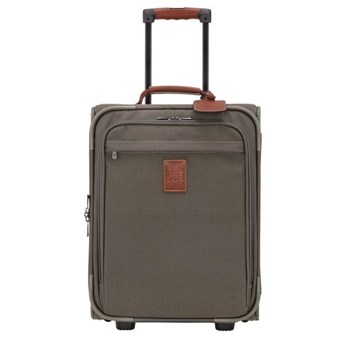 long champ Boxford S Recycled canvas Női Bőröndök Barna | HUXY8248