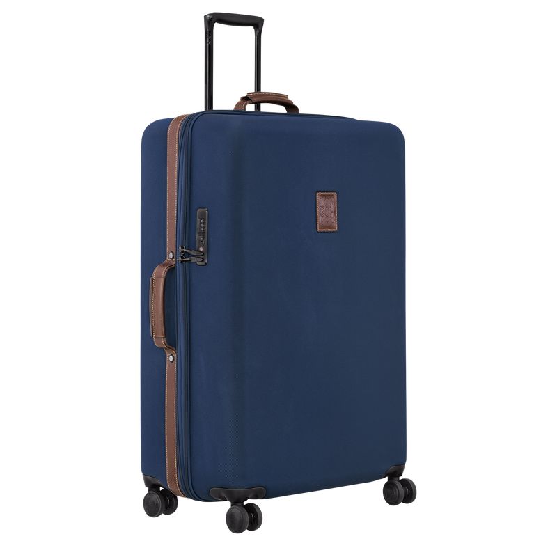 long champ Boxford XL Recycled canvas Férfi Bőröndök Kék | HUWN7175