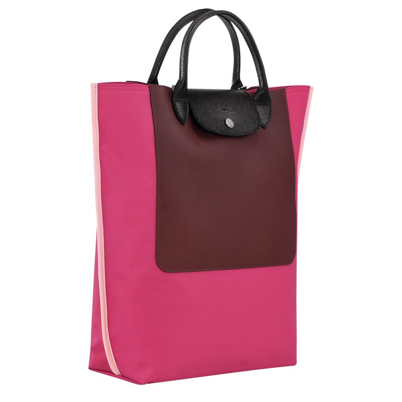 long champ Cabas M Tote Canvas Női Kézitáska Magenta | HUBE9181