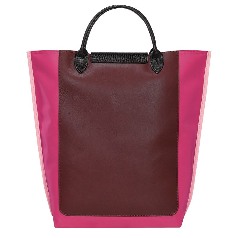 long champ Cabas M Tote Canvas Női Kézitáska Magenta | HUBE9181