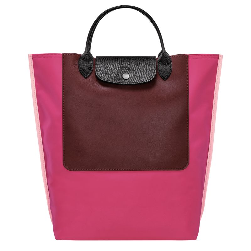 long champ Cabas M Tote Canvas Női Kézitáska Magenta | HUBE9181