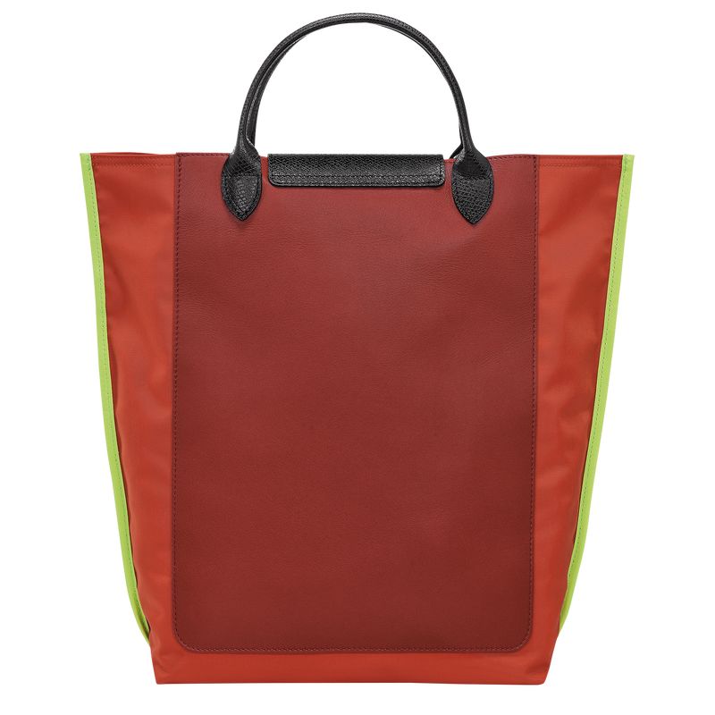 long champ Cabas M Tote Canvas Női Kézitáska Paprika | HUNW9180