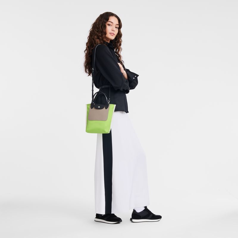 long champ Cabas XS Tote Canvas Férfi Kézitáska Zöld Világos | HUCT7467