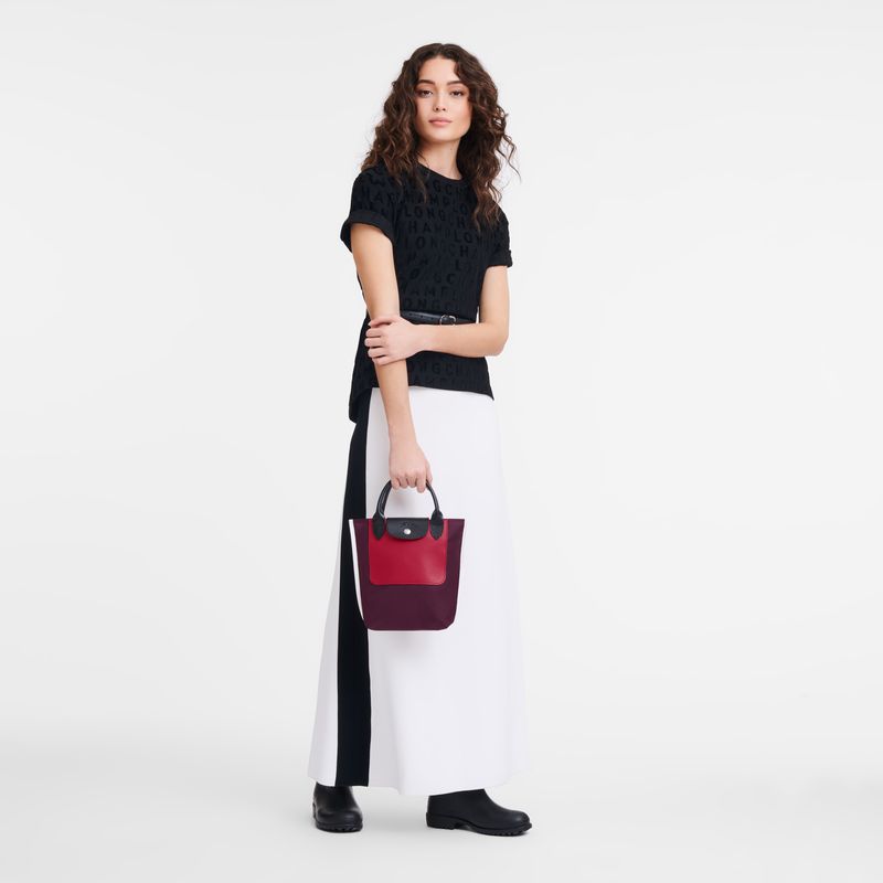 long champ Cabas XS Tote Canvas Női Mini Táskák Bordó | HUDF9373