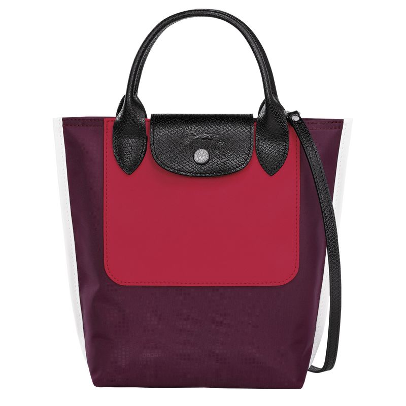 long champ Cabas XS Tote Canvas Női Mini Táskák Bordó | HUDF9373