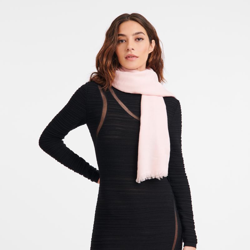 long champ Chevaux jacquard Wool Férfi Stoles Nude | HUOK7064