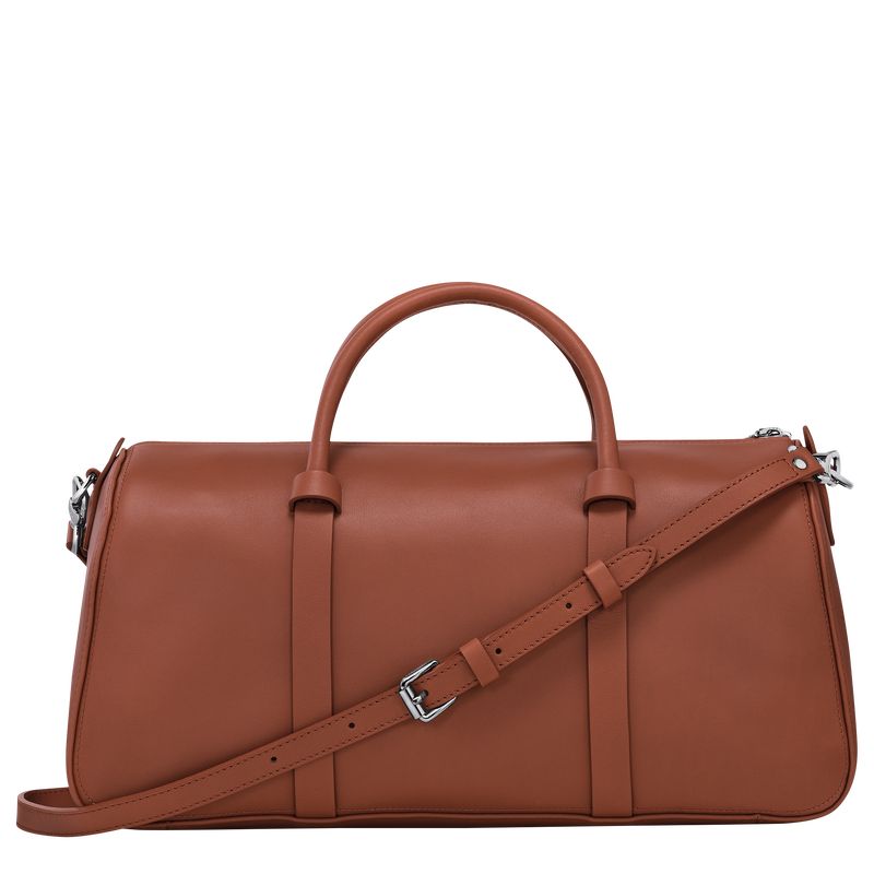 long champ Daylong L Leather Női Kézitáska Cognac | HUDF9140