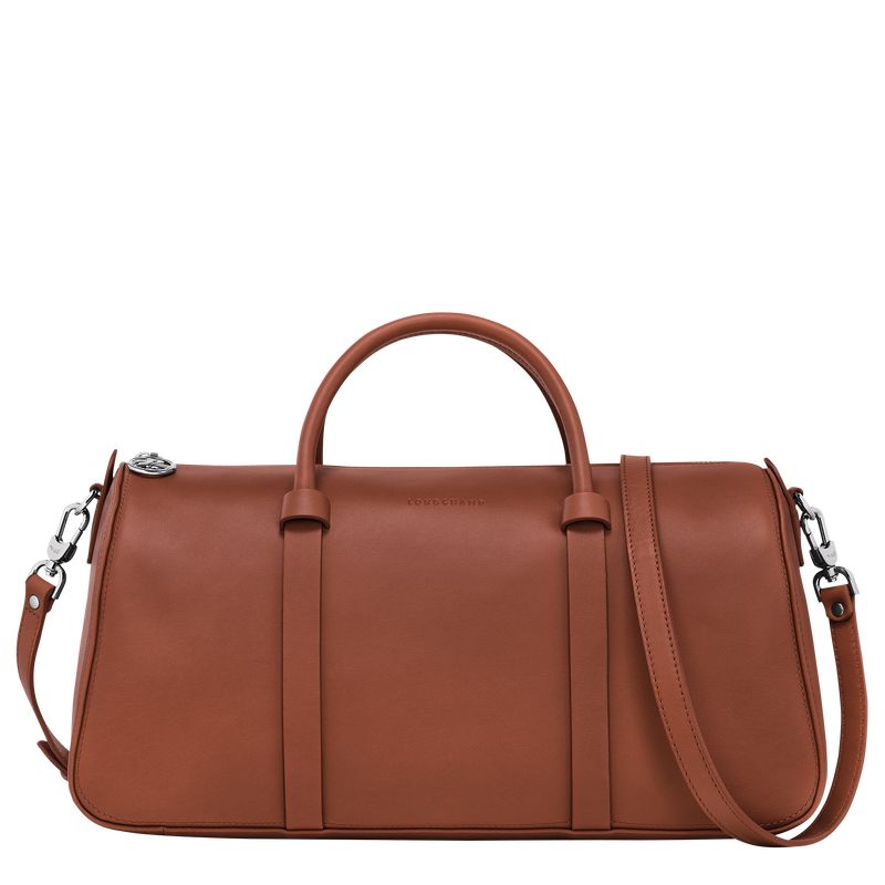 long champ Daylong L Leather Női Kézitáska Cognac | HUDF9140