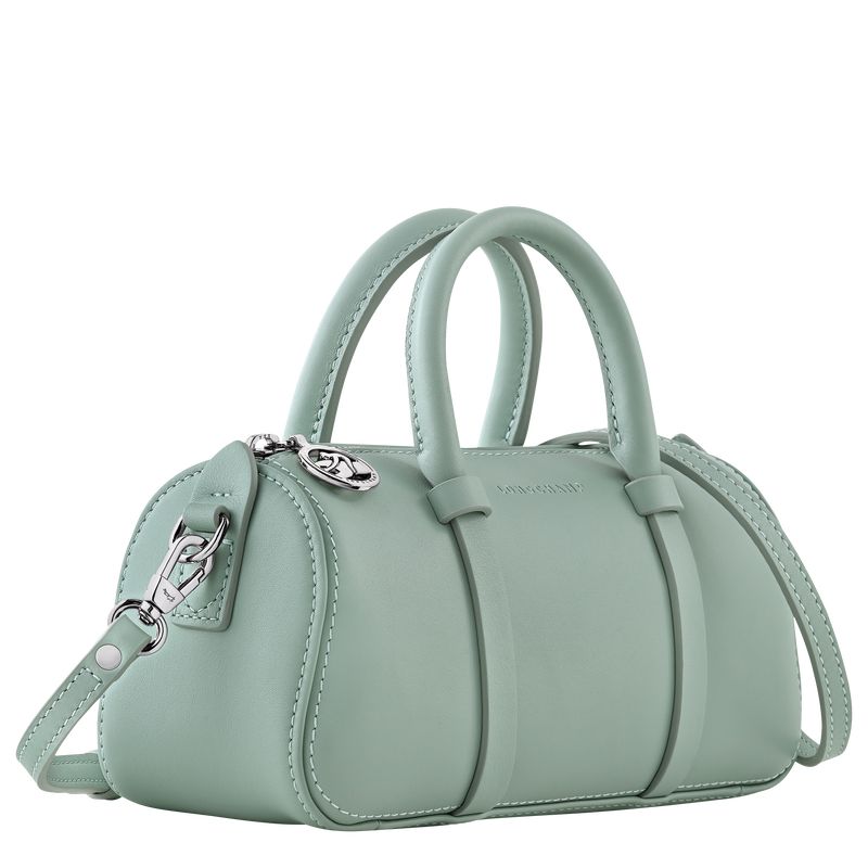 long champ Daylong S Leather Női Kézitáska Celadon | HUCT9131