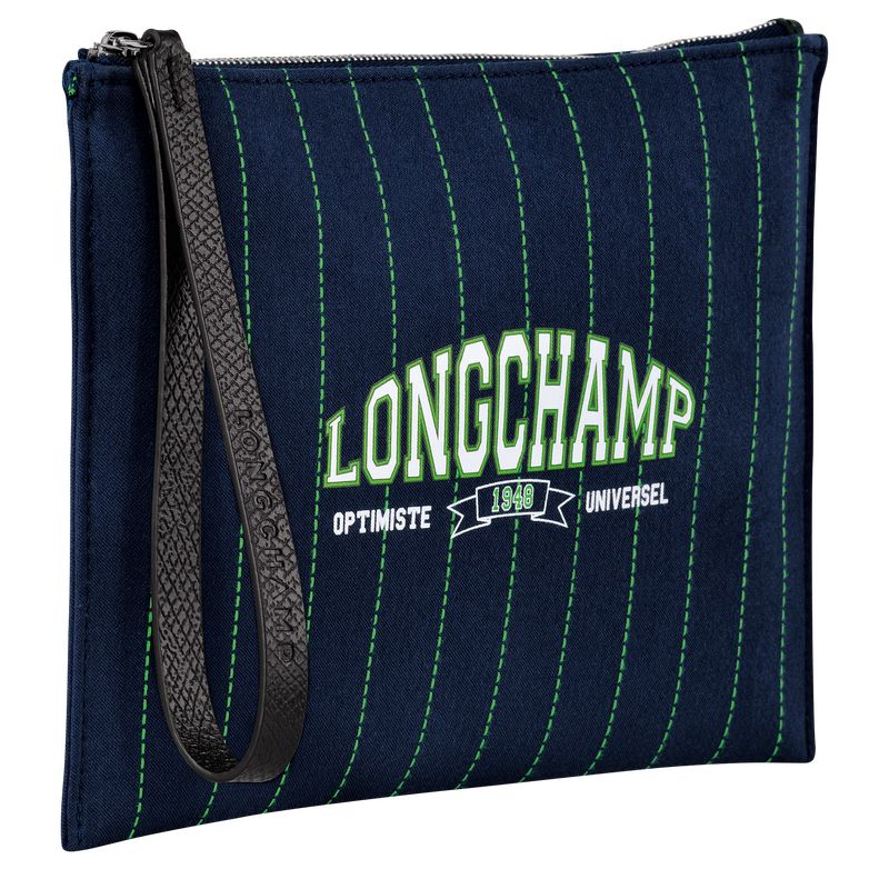 long champ Essential Canvas Női Pouches Sötétkék | HULI8391