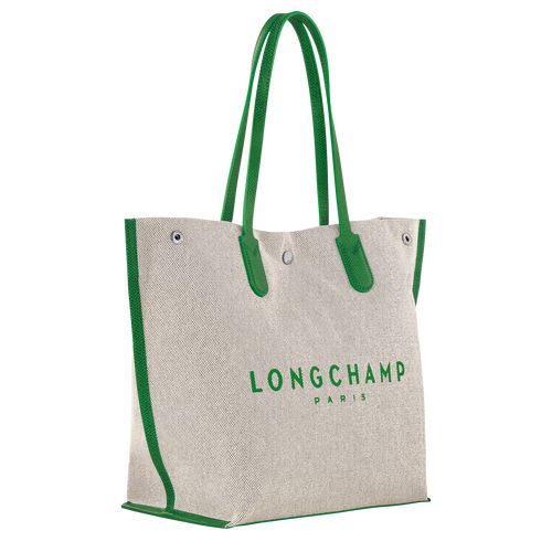 long champ Essential L Tote Canvas Női Válltáskák Zöld | HUSG8829