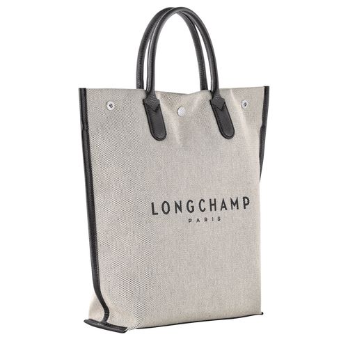 long champ Essential M Tote Canvas Férfi Kézitáska Ecru | HUZU7456