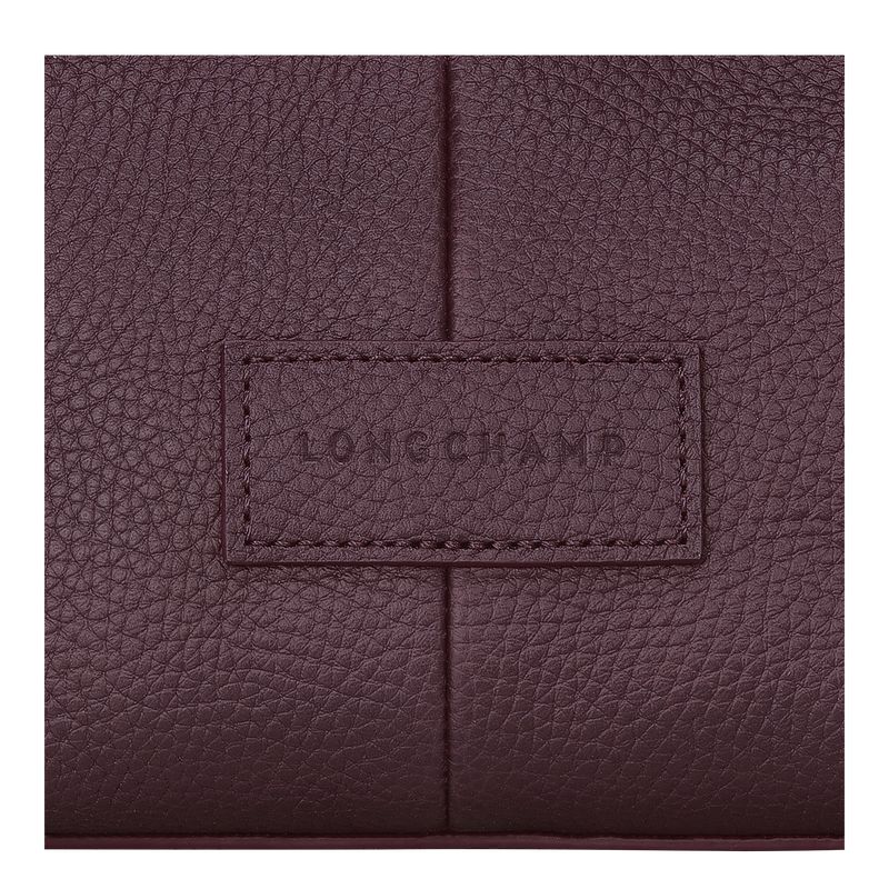 long champ Essential XS Leather Férfi Kézitáska Eggplant | HUMQ7463