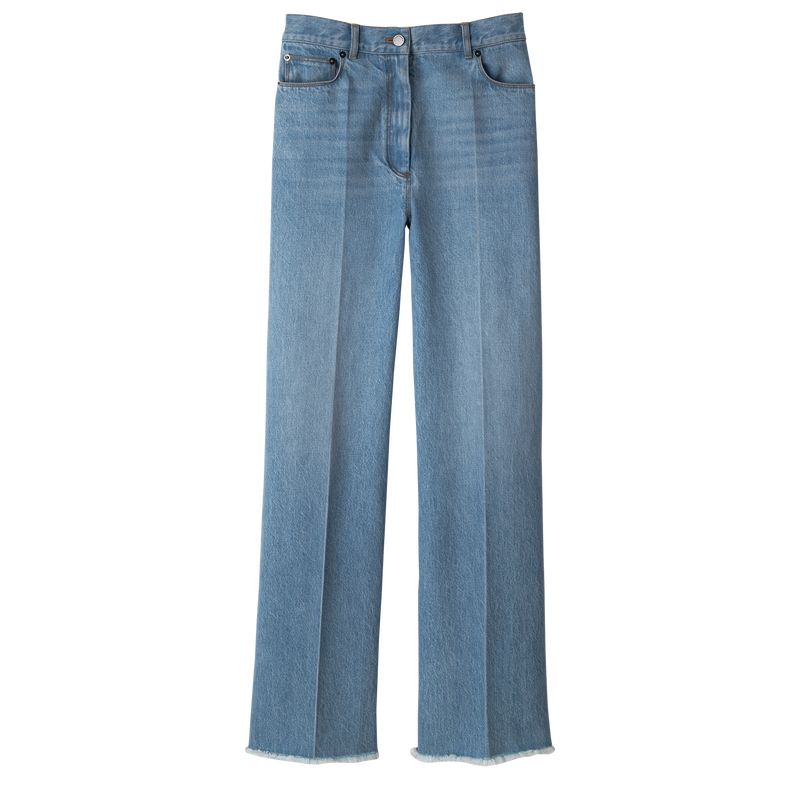 long champ Jean\'s Denim Női Nadrág Kék | HURV7700