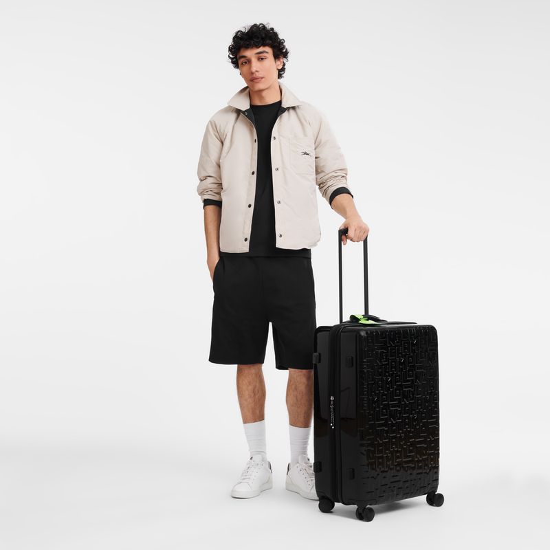 long champ LGP Travel L Polycarbonate Férfi Bőröndök Fekete | HUIL7169