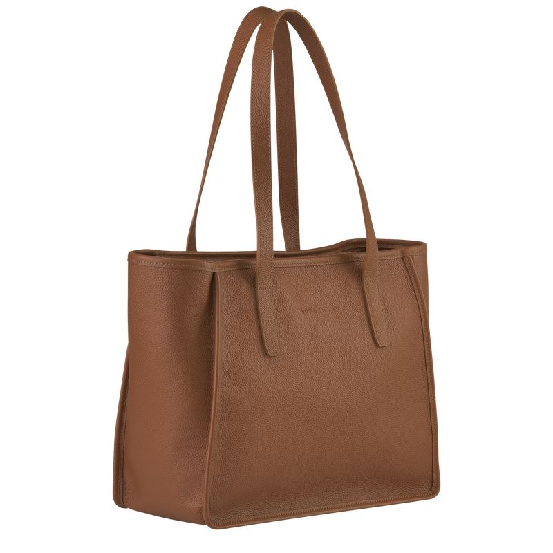 long champ Le FoulonnÉ L Tote Leather Női Válltáskák Caramel | HUNW8865