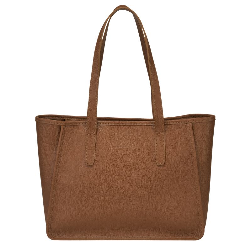 long champ Le FoulonnÉ L Tote Leather Női Válltáskák Caramel | HUNW8865