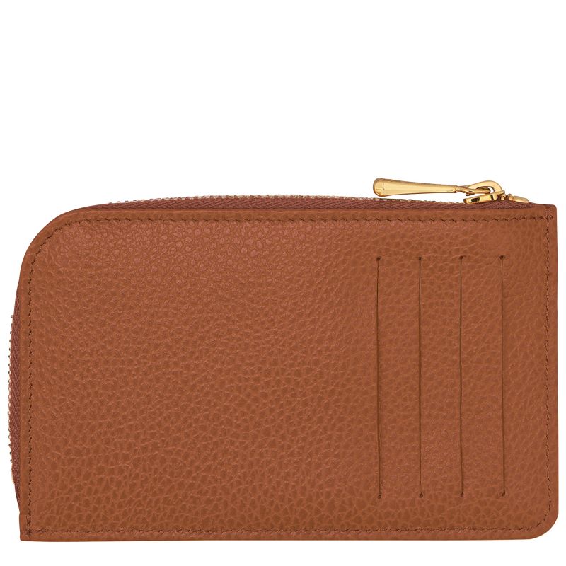 long champ Le FoulonnÉ Leather Férfi Kártyatartó Caramel | HUNW7360