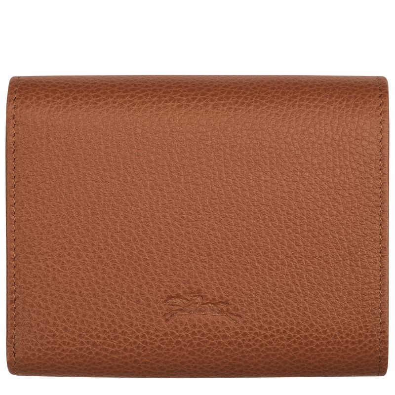 long champ Le FoulonnÉ Leather Férfi Pénztárca Caramel | HUFD7398