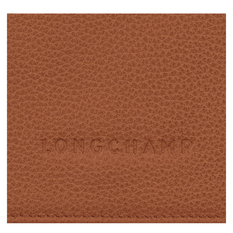 long champ Le FoulonnÉ Leather Férfi Pénztárca Caramel | HUFD7398