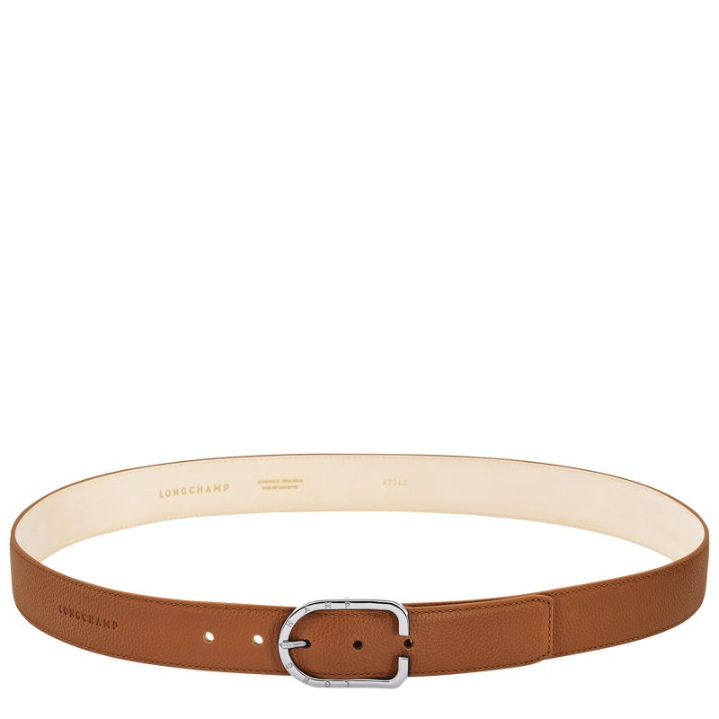 long champ Le FoulonnÉ Leather Férfi Öv Caramel | HULI7091