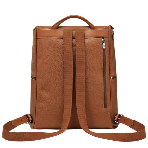 long champ Le FoulonnÉ Leather Női Hátizsákok Caramel | HUIL8744