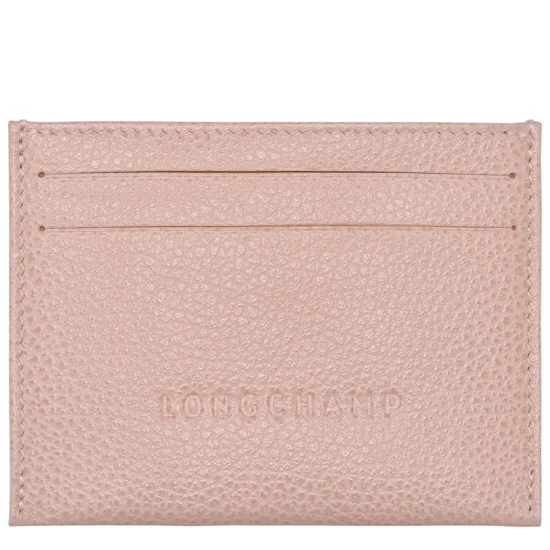 long champ Le FoulonnÉ Leather Női Kártyatartó Nude | HUMQ8502